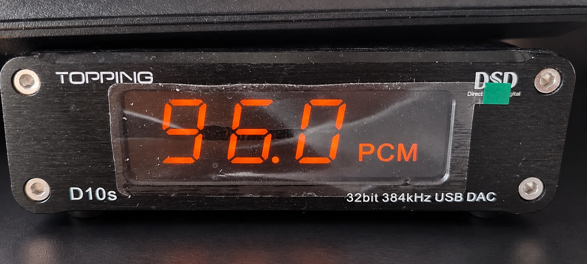External DAC showing 96 PCM